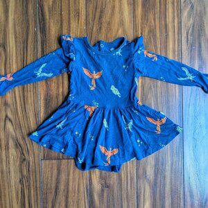 Kyte Baby Long Sleeve Harry Potter Flight Twirl Bodysuit, 6-12m NWOT
